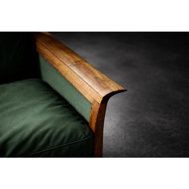 Vintage Norwegian Rosewood and Bottle Green Velour Sofa and Chair by Knut Sæter for Vatne Møbler, 1960s, Set of 2 For Sale - Image 13 of 18