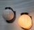 Pair Vintage Art deco light Old Lamp Wall Sconces Fixture Brass & Ribbed Milk Glass Shade Ship Light Lamp Excellent...
