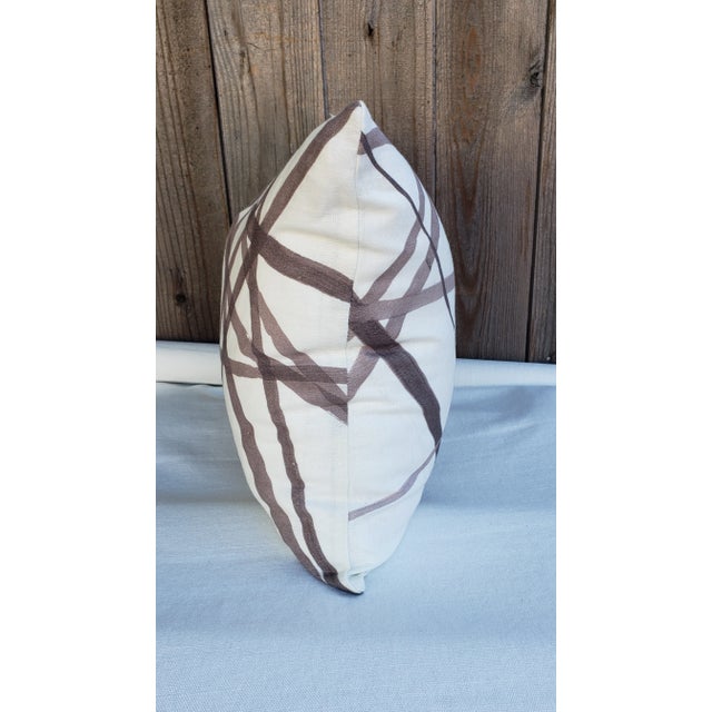 Channel Fabric on both sides. Size: 18" x 18" Hidden zipper Pillow Cover Only. Kelly Wearstler Fabric Info: Material: 100%...