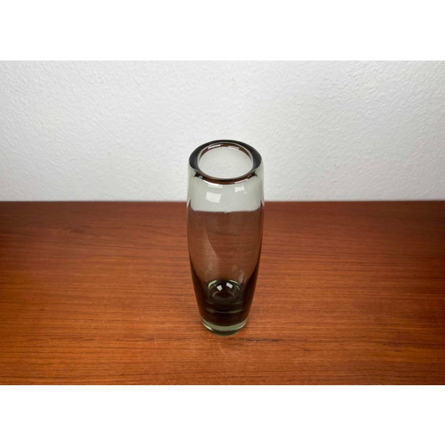 Mid-Century Modern Danish Labrador Series Vase in Green Glass by Per Lütken for Holmegaard, 1950s For Sale - Image 6 of 14