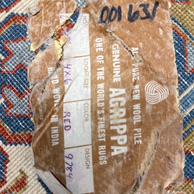 4ft 1in × 5ft 10in Genuine Agrippa Handwoven Area Rug For Sale - Image 11 of 12