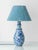 Spanish Fajalauza Ceramic Table Lamp with Hand-Woven Lampshade For Sale - Image 15 of 15