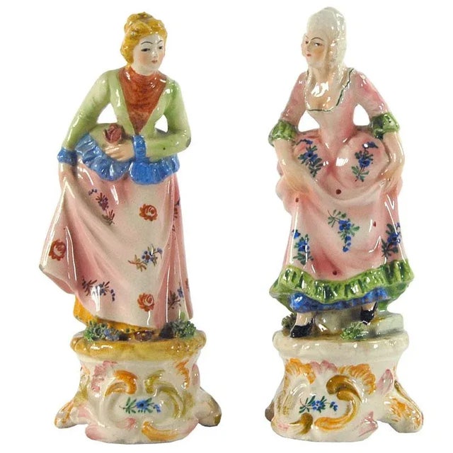 Vintage Italian Figurines from Capodimonte, 1950s. Set of 2, Set of 2 For Sale - Image 11 of 11