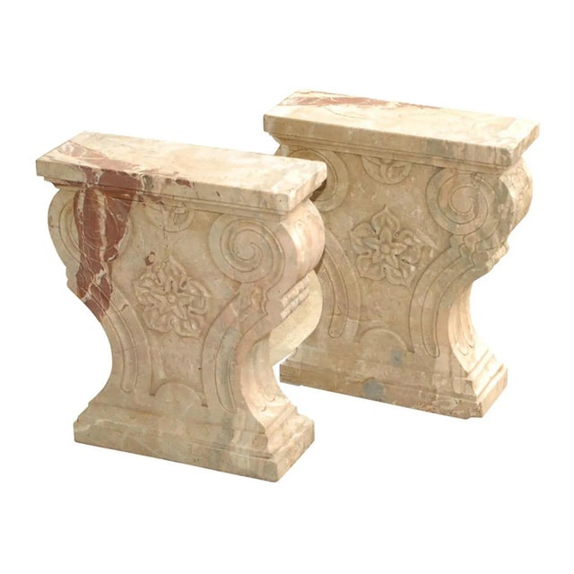 19th Century Southern Italian Antique Marble Pedestals - A Pair For Sale In San Francisco - Image 6 of 6