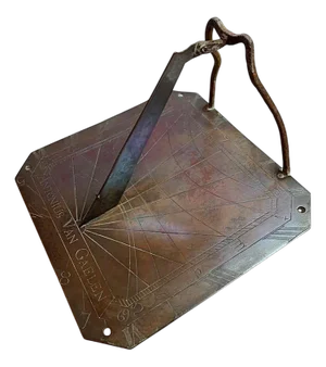 Sundial in Red Copper, Late 18th Century