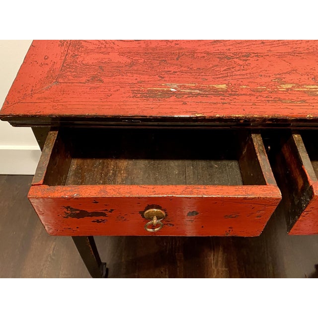 Wood Antique Chinese Altar Table or Small Desk For Sale - Image 7 of 15