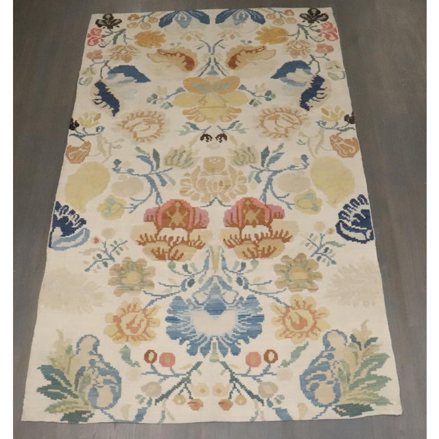 Textile Late 19th Century Zabihi Collection European Besserabian Balkan Kilim - 5'7" x 9'3" For Sale - Image 7 of 11
