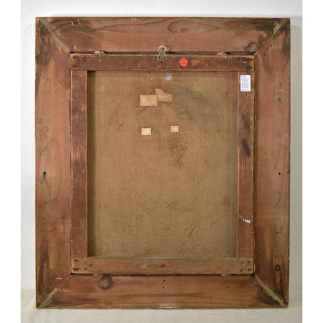 Portrait of Young Breton Girl, Oil Painting on Canvas, 19th Century, Framed For Sale - Image 5 of 6