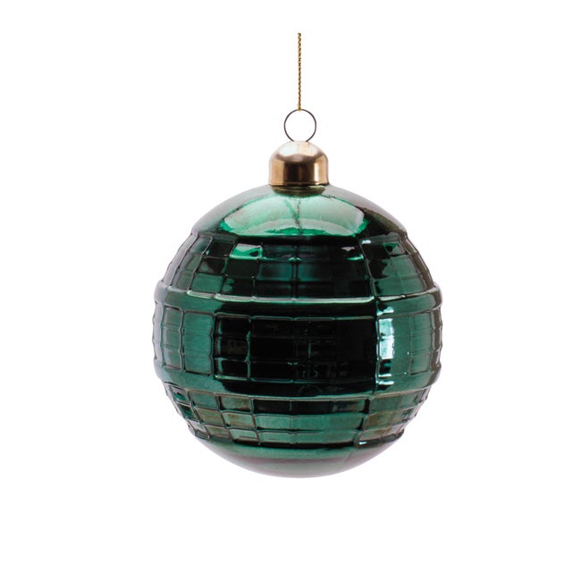 Kenneth Ludwig Chicago Glass Ball Ornament Set of 4 For Sale - Image 4 of 4