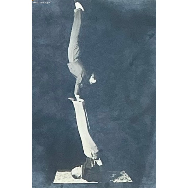 Vintage Boho Black and White Photo of Acrobats For Sale In West Palm - Image 6 of 12