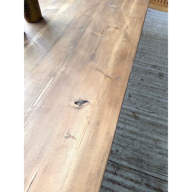 Vintag Farmhouse Table in Pine, 1960s For Sale - Image 18 of 18