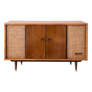 Mid-Century Teak Radiogram Cabinet with Turntable from Pye Stereo For Sale