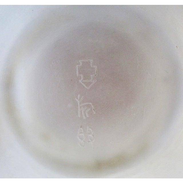 C.1930's French Rene' Lalique " Rare," Monumental Urn or Center Piece in an Ethnic Asian Motif Vessel/Urn With Chi Dragon Detailed Handles For Sale - Image 17 of 18