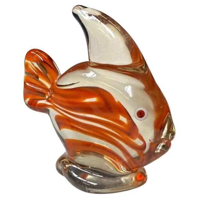 Set of 9 Colorful Murano Glass Fish Figurines, Late 20th Century Chairish