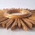 Mid-Century Modern Gilded Sunburst Wall Mirror, Italy, 1960s For Sale - Image 3 of 15