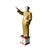 Asian Vintage Ceramic Olive Green Historical Ceramic Figure For Sale - Image 3 of 7