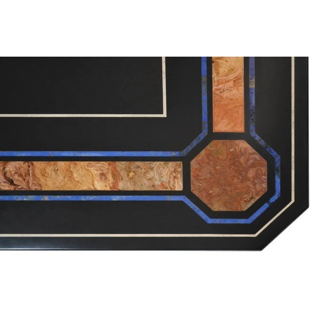 Early 21st Century Jewish Lunch Table with Slate Inlay by Cubioli for Cupioli Living For Sale - Image 5 of 6