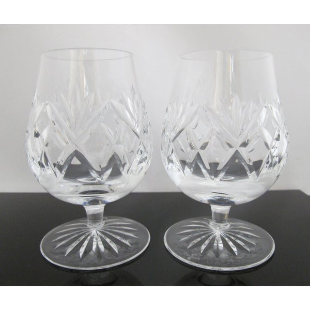Waterford Crystal Waterford Crystal Monaghan 4 5/8" Brandy Glass Snifter Pair Unused Original Box For Sale - Image 4 of 10