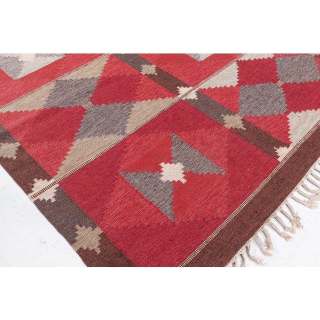 Doris Leslie Blau Vintage Swedish Flat-Weave by Rakel Carlander For Sale - Image 9 of 9