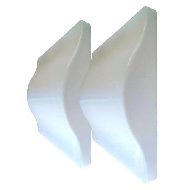 1970s Wall Lamps Wave Model 5359 from Guzzini, 1975, Set of 2 For Sale - Image 5 of 12