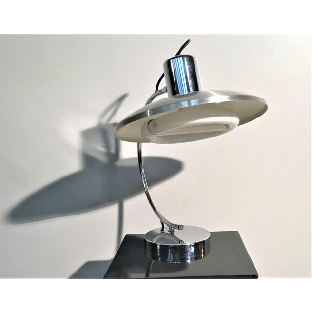 1960s Space Age Steel Table Lamp, 1960s For Sale - Image 5 of 7