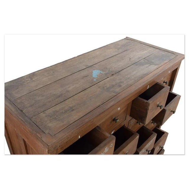 Wooden Workshop Chest of 22 Drawers, 1800s For Sale - Image 9 of 11