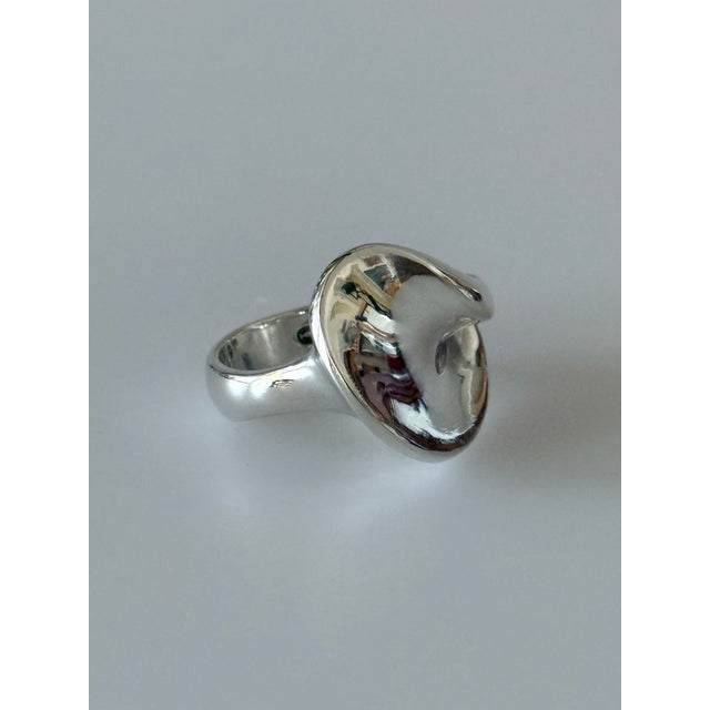 Modernist Ring in 925 Silver by Hans Hansen for Georg Jensen, Denmark, 1970s For Sale - Image 4 of 6
