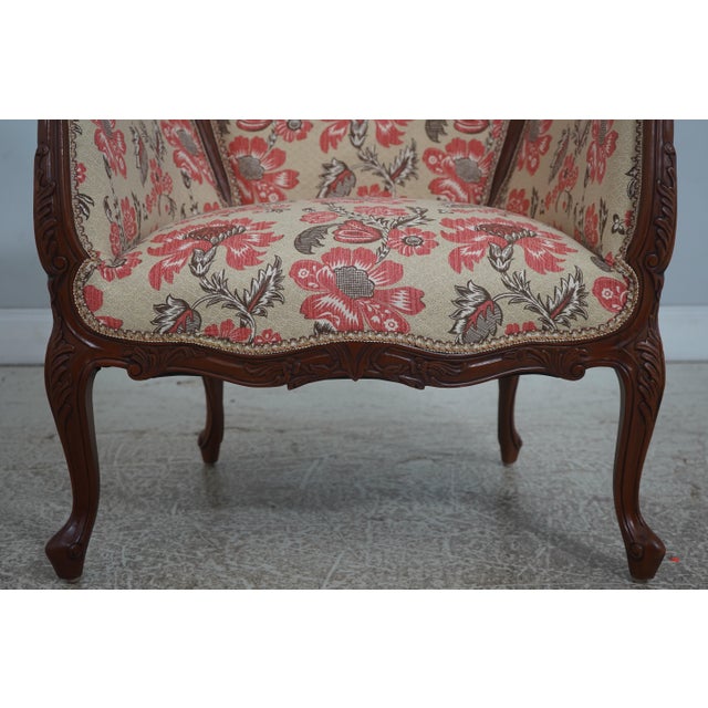 Pair French Louis XV Newly Upholstered Bergere Armchairs For Sale - Image 10 of 18