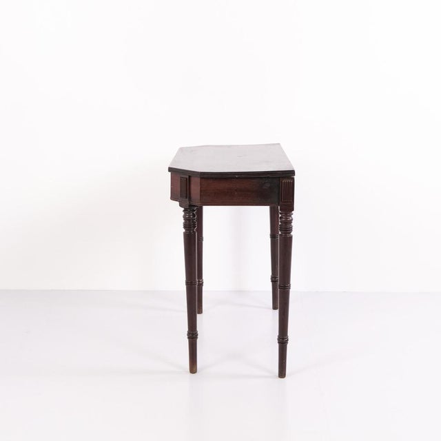 Mahogany Games Table with Turned Tapered Legs, 1880s For Sale - Image 3 of 7