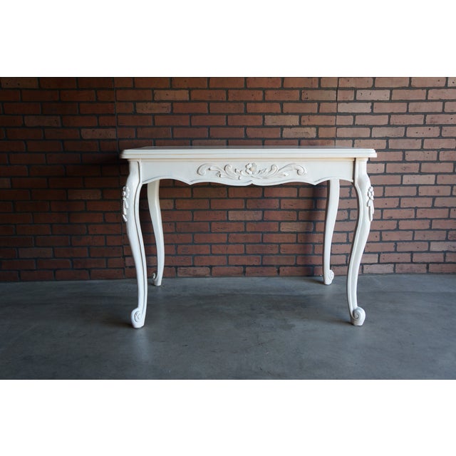 Wood French Style Writing Desk For Sale - Image 7 of 7