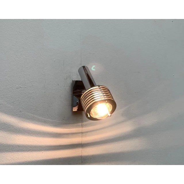 Mid-Century Space Age Chrome Wall Lamp, 1960s For Sale - Image 6 of 18