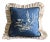 Brunschwig and Fils Blue and White Pastoral Toile Pleated Pillow Cover For Sale