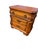 Late 20th Century French Provincial Wood Nightstand Set of 2 Carved Two Drawer Brown For Sale In Los Angeles - Image 6 of 7