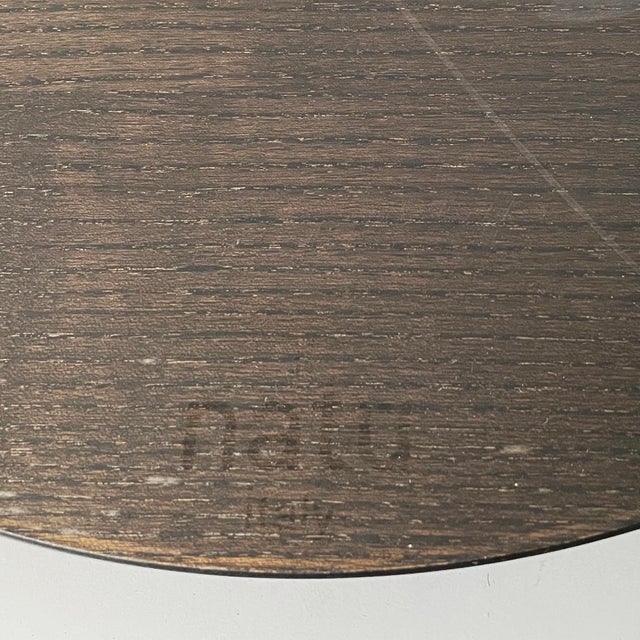Brown Italian Modern Rotating Plate in Wood, 1990s For Sale - Image 8 of 10
