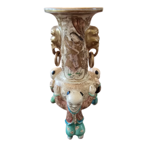 Antique Asian Porcelain Sengoku Warlord Karako Vase