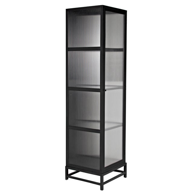 Noir NOIR Chandler Tall Cabinet, Black Iron For Sale - Image 4 of 10