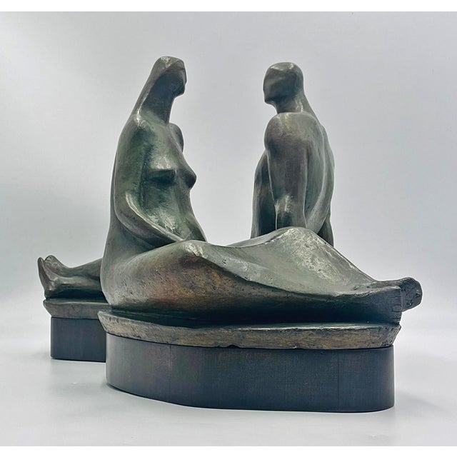 Salvador Soto Tovar “Pareja” Bronze Sculpture, Signed & Dated 1965 Mexican Art For Sale - Image 4 of 18