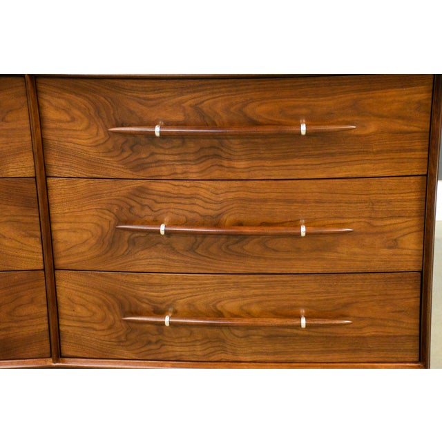 Brown Refinished Robsjohn Gibbings for Widdicomb Dresser For Sale - Image 8 of 10