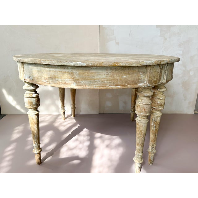 19th Century Circular Pine Table, Belgium For Sale - Image 6 of 6