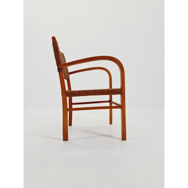 Vintage Bauhaus Papercord Armchair by Ehrich Dieckmann, 1930s For Sale - Image 9 of 18