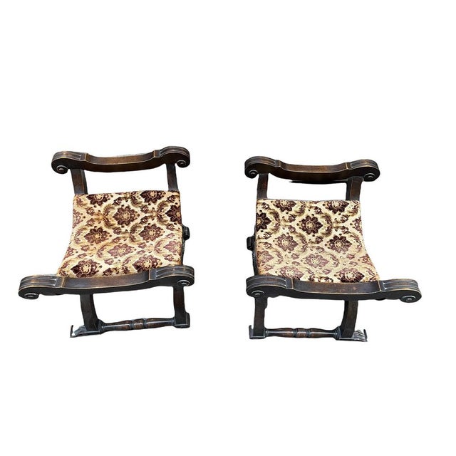 Savonarola-Style Chairs, 19th Century, Set of 2 For Sale - Image 3 of 5