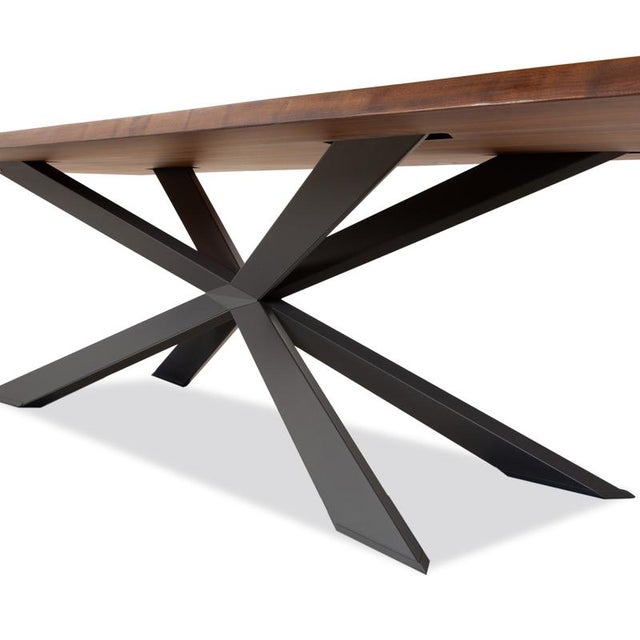 Cattelan Italia Spyder Wooden Dining Table in Brown Anthracite For Sale - Image 5 of 14