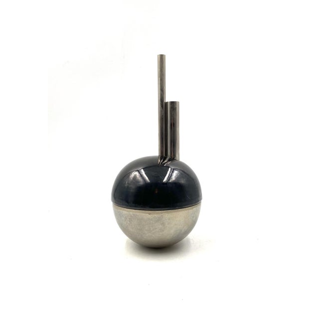 Vintage Ceramic Spherical Vase by Mario Bertozzi, 1970s For Sale - Image 17 of 18