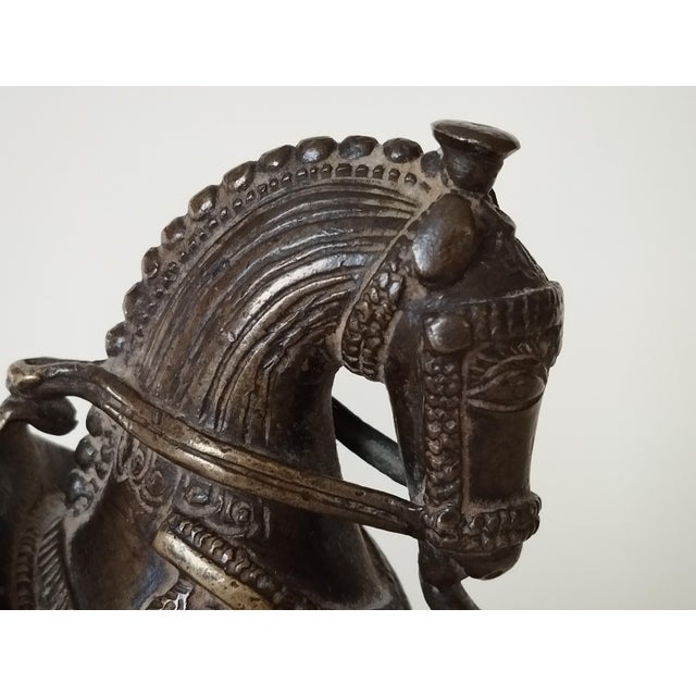 Antique Bronze Horse with Wheels For Sale - Image 12 of 14