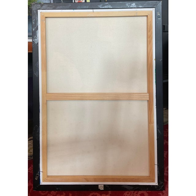 Abstract Blue and Green Original Artwork For Sale - Image 11 of 11