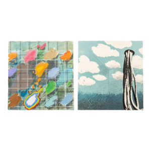 Elfi Schuselka Abstract Double-Sided Mixed Media
