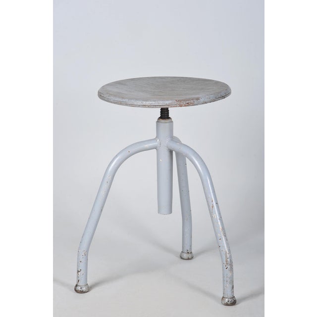 Czech Bauhaus Piano Stool in Beech and Lacquered Steel, 1940s For Sale - Image 9 of 9