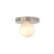 Modern Globe Flush Mount Polished Nickel, 3 Inch Glass Globe, by Research.Lighting, Modern, Minimal For Sale - Image 3 of 6