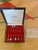 Vintage Barasch Aco Inox semi-precious stone cocktail forks in original box with a certificate of authenticity. Excellent...