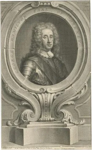 Jacobus Houbraken, Portrait of George Hamilton, 1742, Paper